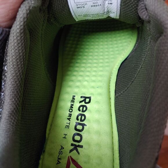 Reebok Work Sublite RB051 Womens Size 9M Olive Green W/ Composite Toe Sneaker - Picture 3 of 12